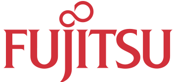 Fujitsu logo. Illustrasjon.